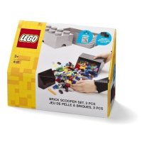 Lego® naběrač na kostičky - šedá/černá, set 2 ks
