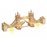 RoboTime dřevěné 3D puzzle most Tower Bridge svítící