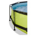 Bazén s krytem a filtrací Lime pool Exit Toys kruhový ocelová konstrukce 244*76 cm zelený od 6 l