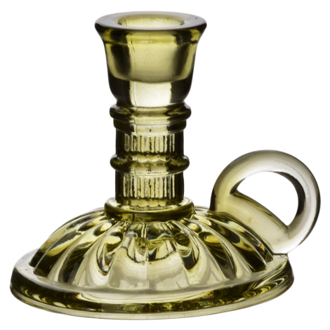 Mondex Skleněný svícen PATRICIA GREEN 12x6 cm zelený