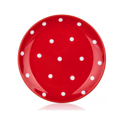 Dezertní talíř Dots 18,6 cm, červený puntíkatý Asko