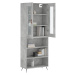 vidaXL Skříň highboard betonově šedá 69,5x34x180 cm kompozitní dřevo