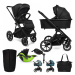 MUUVO  - Kočárek kombinovaný Slick 2.0 set 2v1 Classic black + KIDDY Evoluna i-size 2 + základna