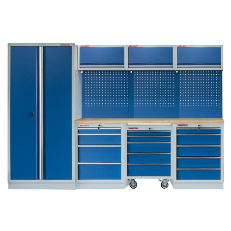 Sestava PROFI BLUE dílenského nábytku s pojízdným vozíkem 7ks - MTGS1300VZ AHProfi