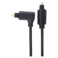PremiumCord kabel Toslink - Toslink 90°, M/M, tloušťka 4.0mm, 2m, černá - kjtos3-2