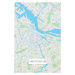Mapa Amsterdam color, 26.7x40 cm