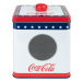 Coca Cola Kovový podnos, 2 kusy / Kovová dóza (kovová dóza s průzorem)