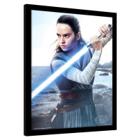 Obraz na zeď - Star Wars: Poslední z Jediů - Rey Engage, 34.3 × 44.5 cm