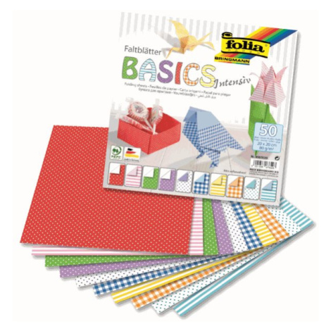 Origami papír Basic intensiv, 80 g/m2 - 20 × 20 cm Bringmann - Folia Paper