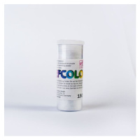 Efcolor - Smaltovací prášek, 10 ml - s glitry stříbrný