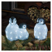 Konstsmide Christmas LED akrylové svítící figurky tučňáků 3 kusy