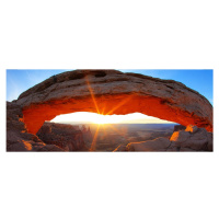 MP-2-0053 Vliesová obrazová panoramatická fototapeta Mesa Arch + lepidlo Zdarma, velikost 375 x 