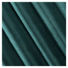 Dekorační velvet závěs s řasící páskou VILA tmavě tyrkysová 140x270 cm (cena za 1 kus) MyBestHom