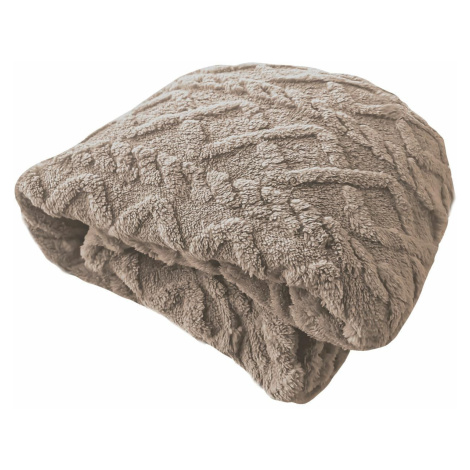 Kontrast Deka ARIES 150x200 cm tmavě béžová