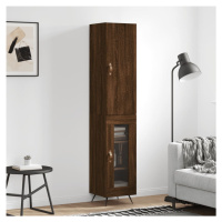 vidaXL Skříň highboard hnědý dub 34,5 x 34 x 180 cm kompozitní dřevo