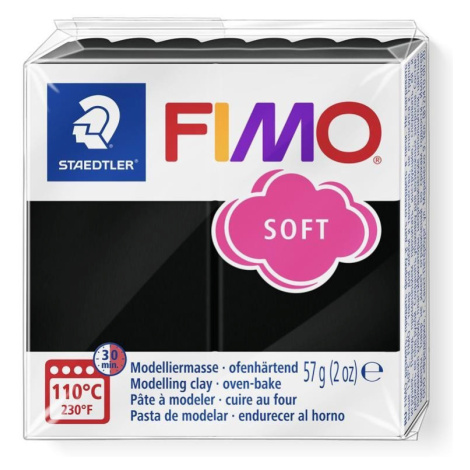 FIMO soft 57g - černá Figured ART