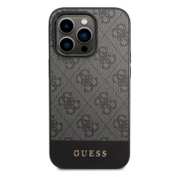 Guess 4G Stripe Zadní Kryt pro iPhone 14 Pro Grey