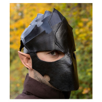 Kožená helma Assasin, barva černá