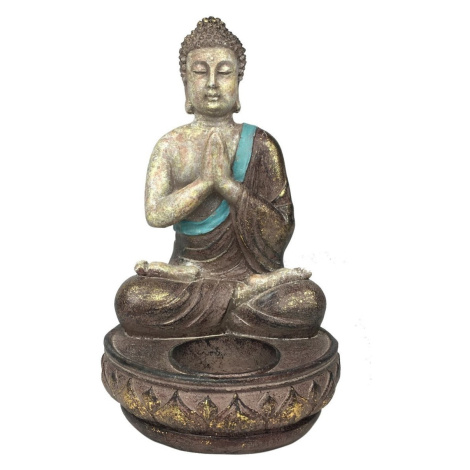 Signes Grimalt Buddha Postava Sedící Se Modlí Šedá