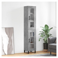 vidaXL Skříň highboard betonově šedá 34,5x34x180 cm kompozitní dřevo