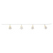 Světelný LED řetěz 10 vánočních stromečků délka 1,35 m Star Trading  Izy - průhledný