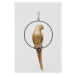 KARE Design Závěsná soška Papoušek na bidýlku 57cm