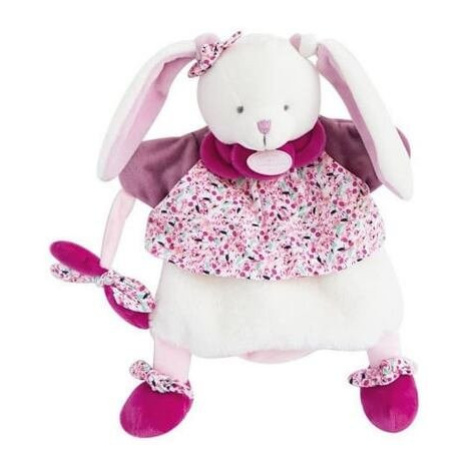 Doudou Plyšový maňásek zajíček růžový 28 cm