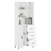 vidaXL Skříň highboard bílá 69,5 x 34 x 180 cm kompozitní dřevo