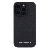 Karl Lagerfeld PU Quilted Pattern Zadní Kryt pro iPhone 15 Pro Max Black