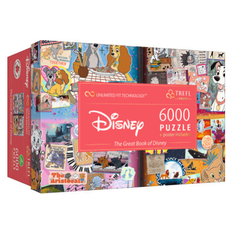 TREFL Puzzle UFT Velká kniha Disney 6000 dílků 163994