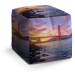 Sablio Taburet Cube Golden Gate 5: 40x40x40 cm