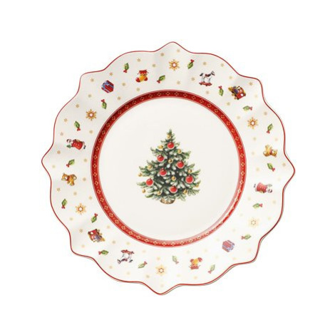 Villeroy & Boch Vánoční dezertní talíř Toy´s delight, bílý