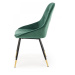 HALMAR Designová židle Liza tmavě zelená