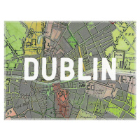 Mapa Dublin Map - Historical & Vintage Maps, 40 × 30 cm