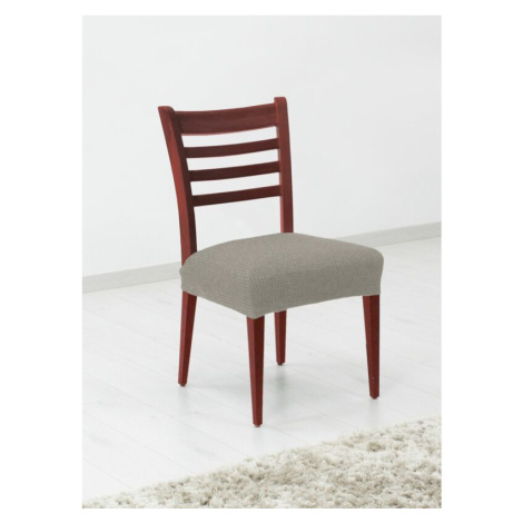 Potah elastický na sedák židle, komplet 2 ks Denia, světle šedý FORBYT
