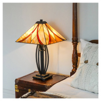 QUOIZEL Stolní lampa Asheville ve stylu Tiffany