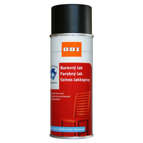 OBI Sprej polomatný RAL 9005 černá 400 ml