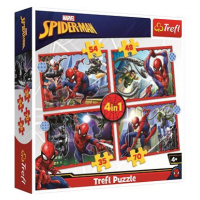 Trefl Puzzle Hrdinný Spiderman 4v1 (35,48,54,70 dílků)