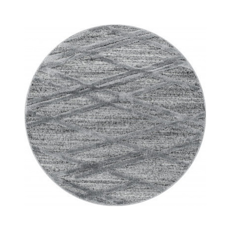 Ayyildiz koberce Kusový koberec Pisa 4706 Grey kruh Rozměry koberců: 160x160 (průměr) kruh