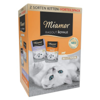 Míchané balení Miamor Ragout Royale Kitten v želé 12 x 100 g - Drůbeží a hovězí