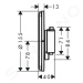 HANSGROHE ShowerSelect Comfort Ventil pod omítku, pro 3 spotřebiče, kartáčovaný černý chrom 1555