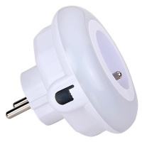 LED Orientační svítidlo se soumrakovým senzorem a zásuvkou LED/0,6W/230V