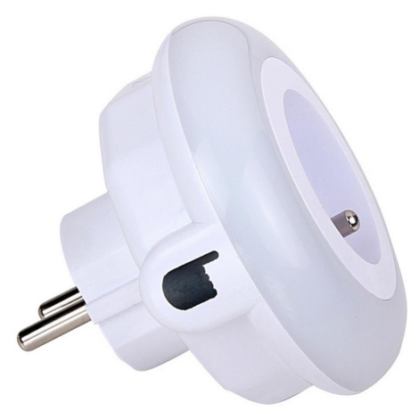 LED Orientační svítidlo se soumrakovým senzorem a zásuvkou LED/0,6W/230V Donoci