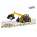 Bruder 02141 CAT nakladač Caterpillar s teleskopickým ramenem, 1:16