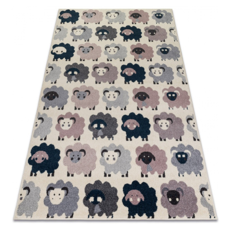 Dywany Lusczow Dětský koberec Sheep krémový