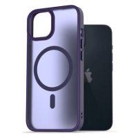 AlzaGuard Matte Case Compatible with Magsafe pro iPhone 14 tmavě fialový