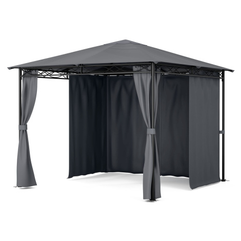 Blumfeldt Mondo, zahradní altán, párty stan, ocel, polyester, tmavě šedý
