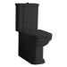 KERASAN WALDORF WC kombi mísa 40x68cm, spodní/zadní odpad, černá mat 411731