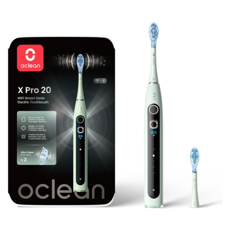 Oclean X Pro 20 sonický kartáček zelený