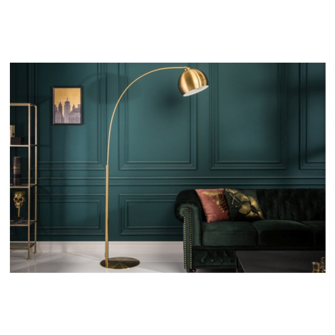 LuxD 24929 Stylová stojanová lampa Arch 205 cm zlatá